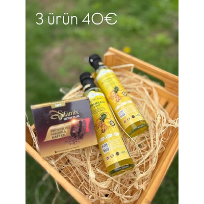 PROMO LOT - 2 bromelain ZÜHRE ANA + 1 café detox