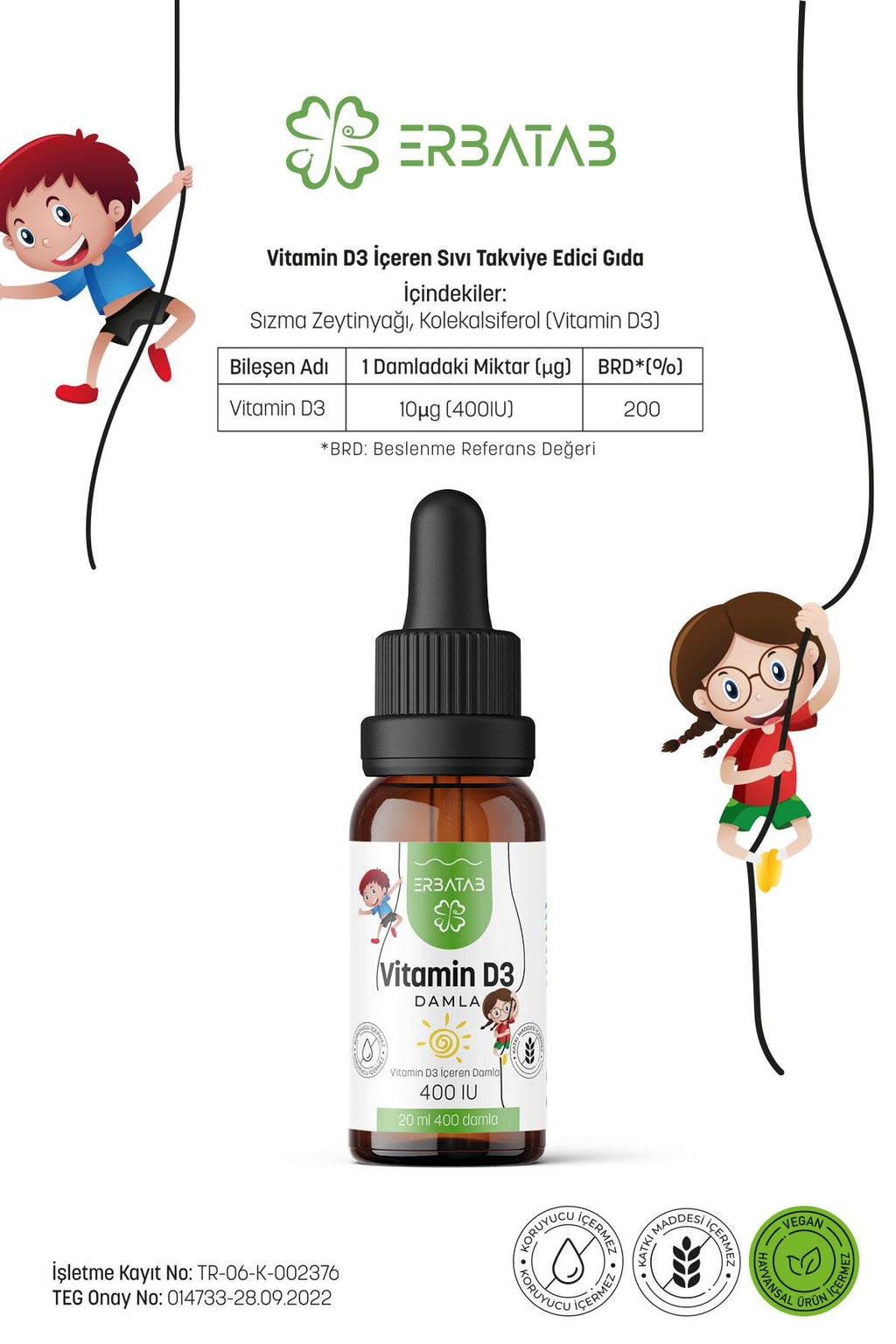 Vitamine D3 Kids - D3 vitamin çoçuk